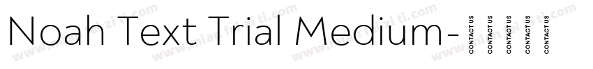 Noah Text Trial Medium字体转换